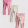 0–18 måneder | 3-pakk leggings til nyfødte