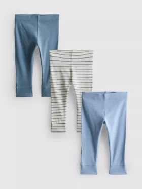 0–18 måneder | 3-pakk leggings til nyfødte