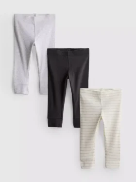 0–18 måneder | 3-pakk leggings til nyfødte
