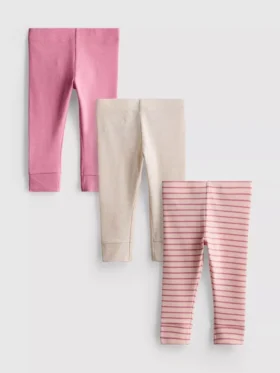 0–18 måneder | 3-pakk leggings til nyfødte