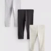 0–18 måneder | 3-pakk leggings til nyfødte