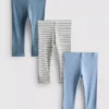 0–18 måneder | 3-pakk leggings til nyfødte