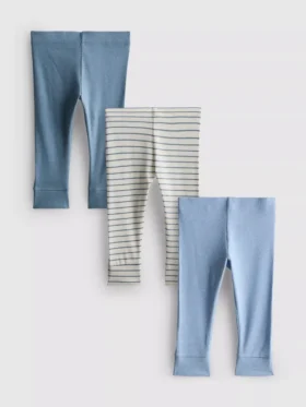 0–18 måneder | 3-pakk leggings til nyfødte