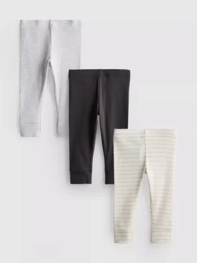 0–18 måneder | 3-pakk leggings til nyfødte