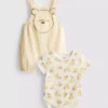 0–18 måneder | Disney-sett med body og overalls med Winnie the Pooh-motiv for nyfødte