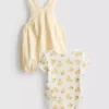 0–18 måneder | Disney-sett med body og overalls med Winnie the Pooh-motiv for nyfødte