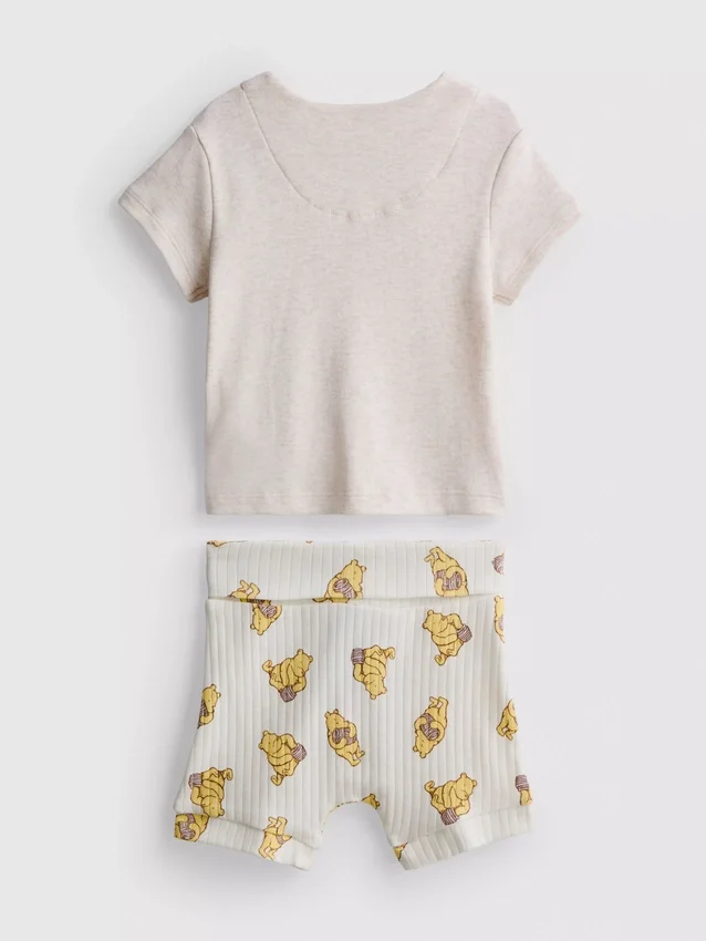 0–18 måneder | Disneys Winnie the Pooh-sett med wrap-top og Shorts for nyfødte