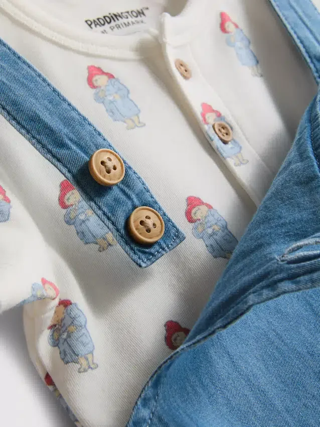 0–18 måneder | Paddington Bear-body og overalls – sett for nyfødte
