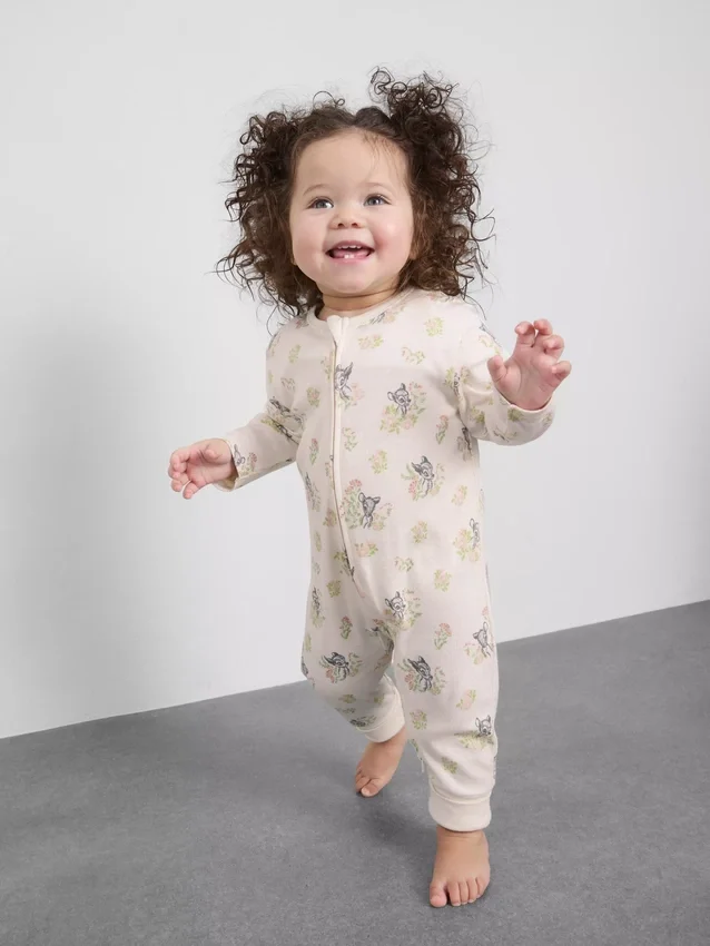 0–24 måneder | 2-pakk Disney Bambi-body med glidelås