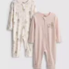 0–24 måneder | 2-pakk Disney Bambi-body med glidelås
