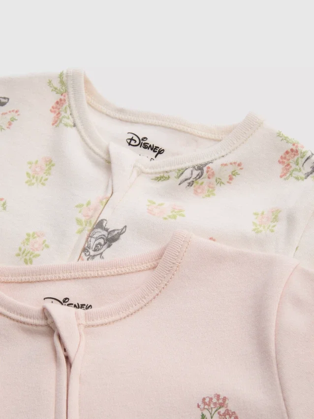 0–24 måneder | 2-pakk Disney Bambi-body med glidelås
