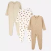 0–24 måneder | 3-pakk med pyjamaser med trykknapper