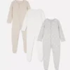 0–24 måneder | 3-pakk med pyjamaser med trykknapper