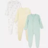 0–24 måneder | 3-pakning med Disneys Dumbo-pyjamaser med trykknapper