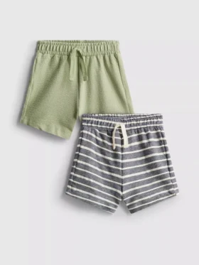 0–36 måneder | 2-pakk teksturerte Shorts