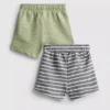 0–36 måneder | 2-pakk teksturerte Shorts