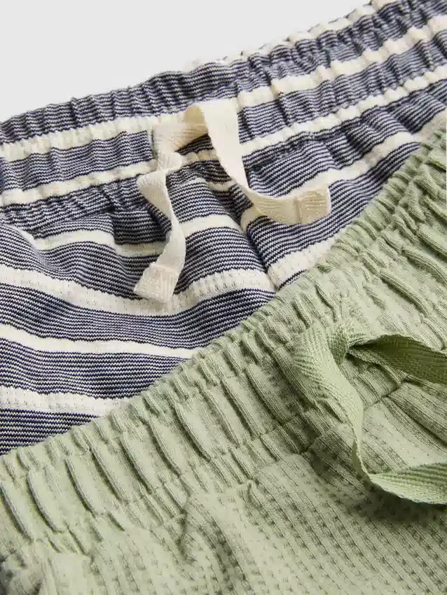 0–36 måneder | 2-pakk teksturerte Shorts