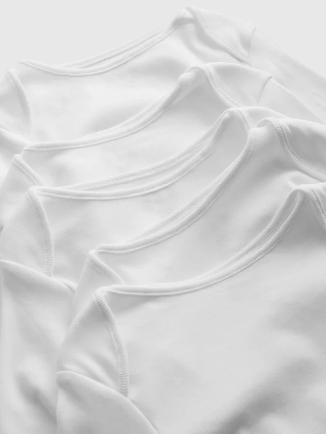 0–36 måneder | 5-pakk med langermete bodyer
