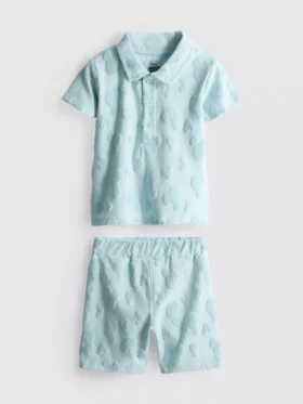 0–36 måneder | Disneys Mikke Mus-sett med frotté-T-skjorte og Shorts