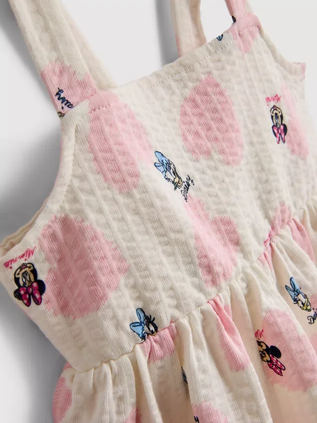 0–36 måneder | Disneys Minnie Mouse og Daisy Duck-smockkjole med struktur