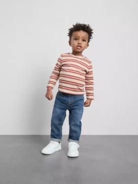 0–36 måneder | Jeans med opprullede mansjetter