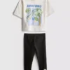0–36 måneder | «Jurassic World»-T-skjorte og leggings-sett