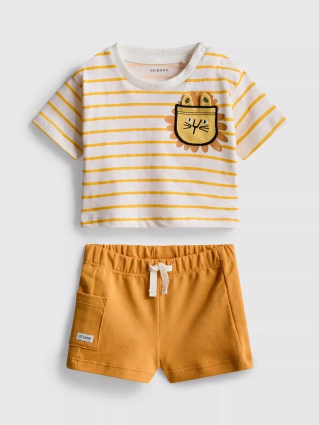 0–36 måneder | Sett med boksformet T-skjorte og shorts