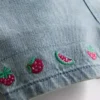 0–36 måneder | Sett med T-skjorte og overalls med fruktbroderi