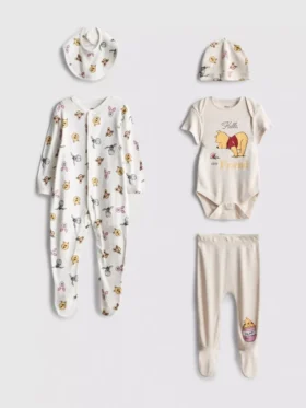 0–9 måneder | 5-delers Disney Winnie the Pooh-startsett for nyfødte