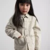 1,5–12 år | The Edit bomullsjakke i denim med nålestriper