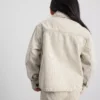 1,5–12 år | The Edit bomullsjakke i denim med nålestriper