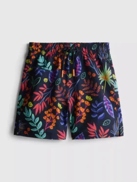 1,5–7 år | badeshorts med blomstertrykk
