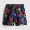 1,5–7 år | badeshorts med blomstertrykk
