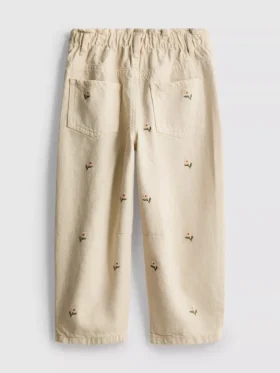 1,5–8 år | blomsterbroderte paperbag-Jeans