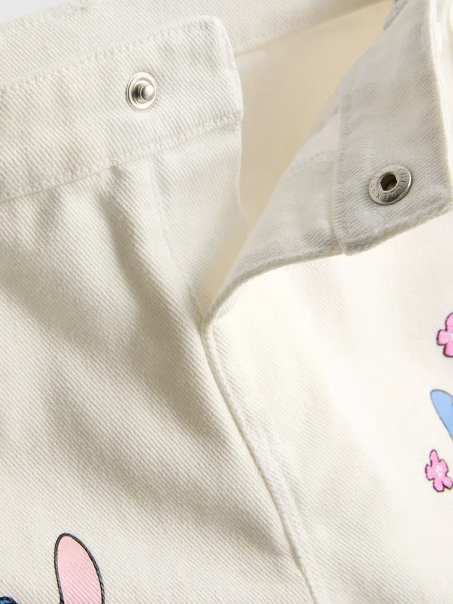 1,5–8 år | Disneys Stitch-denimshorts i kontrastfarger