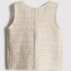 1,5–8 år | heklet vest med knapper foran