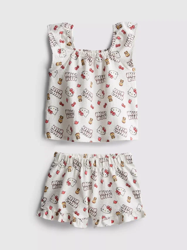 1,5–8 år | Hello Kitty-bluse og shorts-sett