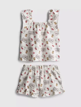 1,5–8 år | Hello Kitty-bluse og shorts-sett