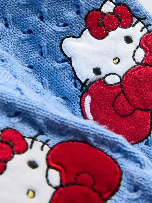 1,5–8 år | Hello Kitty-kortærmet cardigan med krage