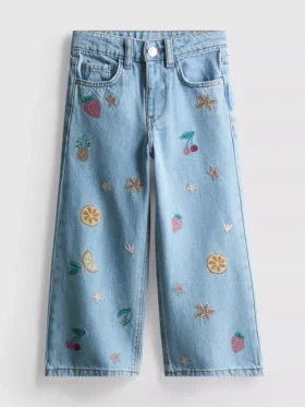 1,5–8 år | Jeans med fruktbroderi