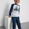 1,5–8 år | pysjamaser i fleece med dinosaurmotiv