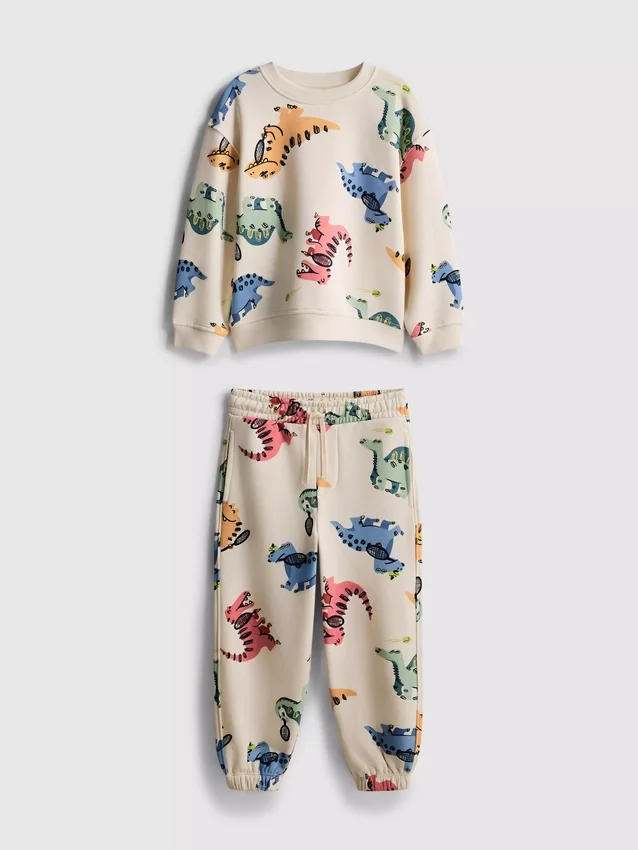 1,5–8 år | Sett med genser og joggebukse med dinosaurmotiv