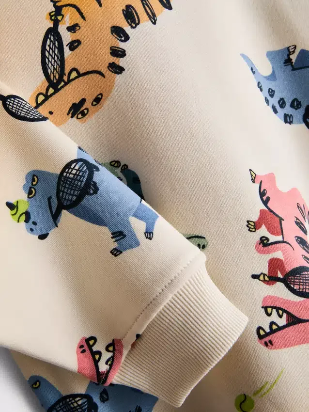1,5–8 år | Sett med genser og joggebukse med dinosaurmotiv