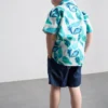 1,5–8 år | Sett med skjorte og shorts i slub-bomull