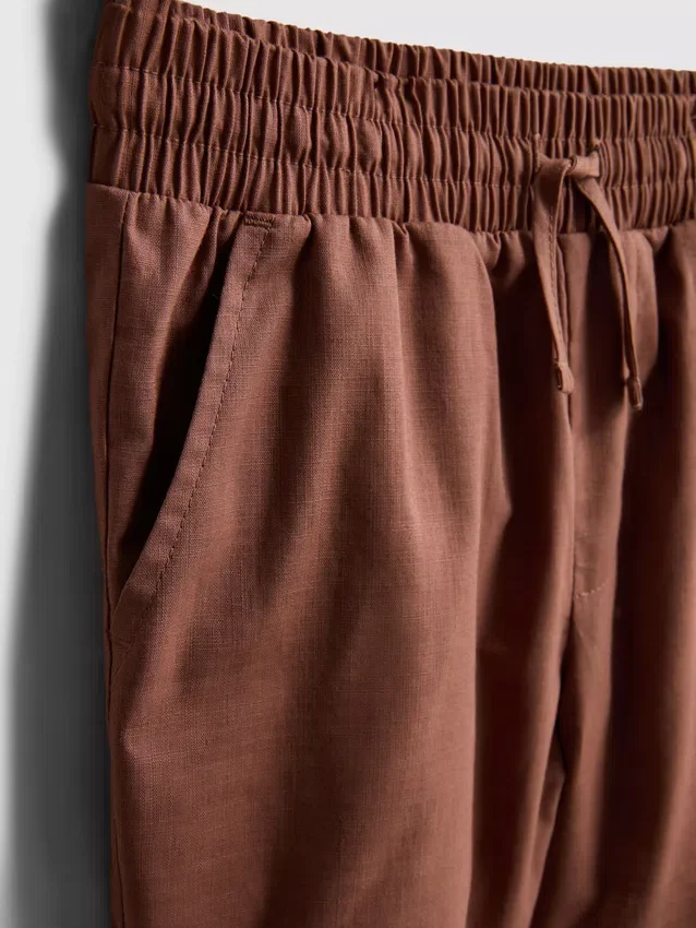 1,5–8 år | Sett med skjorte og shorts i slub-bomull