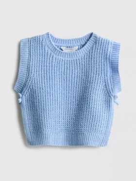1,5–8 år | strikket topp med sløyfe