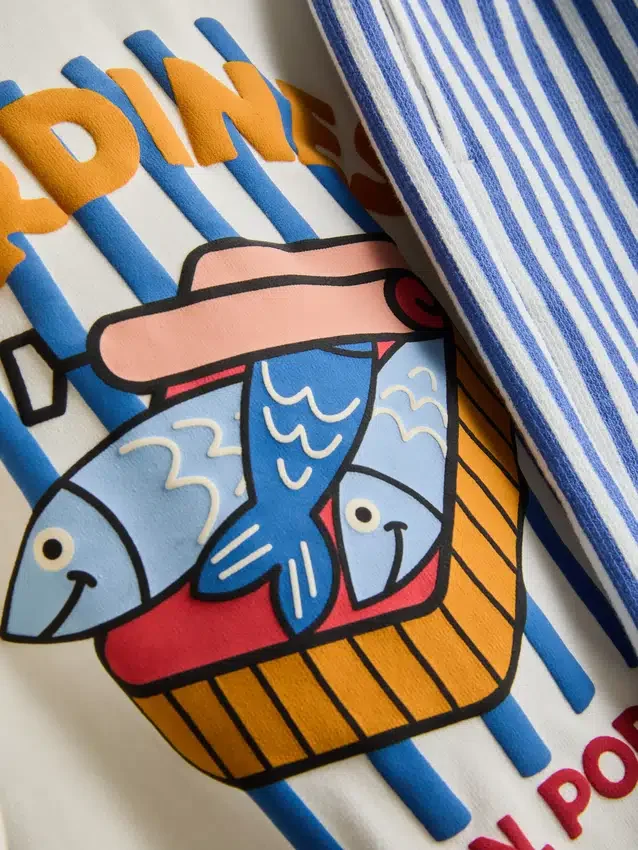 1,5–8 år | T-skjorte og shorts med sardinmotiv