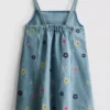 1,5–9 år | brodert denimkjole