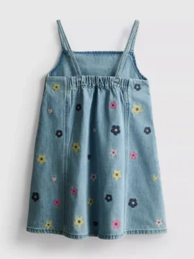 1,5–9 år | brodert denimkjole