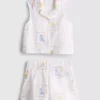 1,5–9 år | brodert sett med ermeløs skjorte og shorts